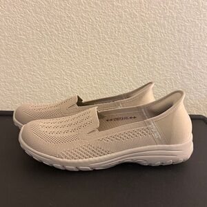 Skechers Women's Slip-Ins Beige Flats